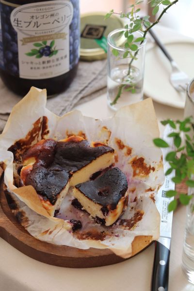 ブルーベリーチーズケーキ バスク風 安心安全のナッツ ドライフルーツはデルタインターナショナル